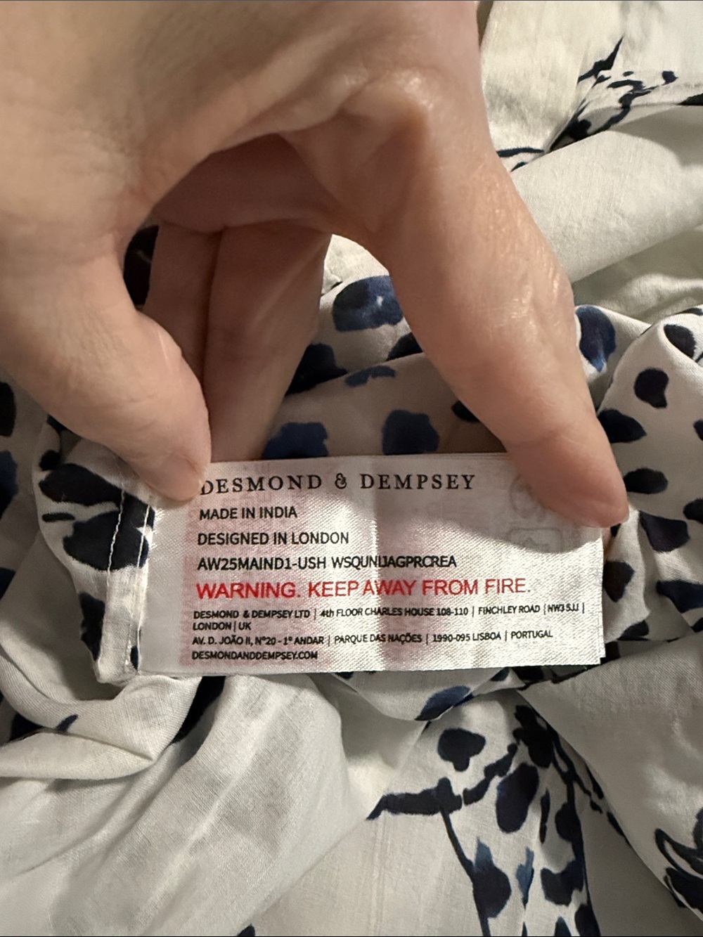 Desmond and Dempsey Slip Maxi Slip Nightie Jaguar Square - Picture 7 of 11